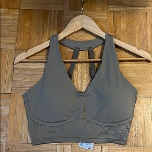Gymshark Tan Sports Bra Moisture-Wicking Racerback